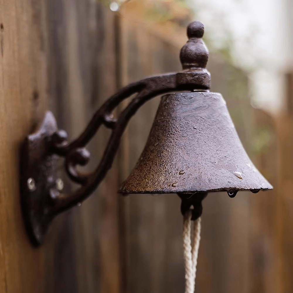 EUROVINT Bell - Cast Iron Retro-Style Doorbell for Front Door & Garden