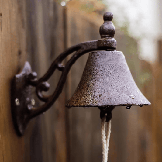 EUROVINT Glocke – Gusseiserne Türklingel im Retro-Stil für Haustür & Garten