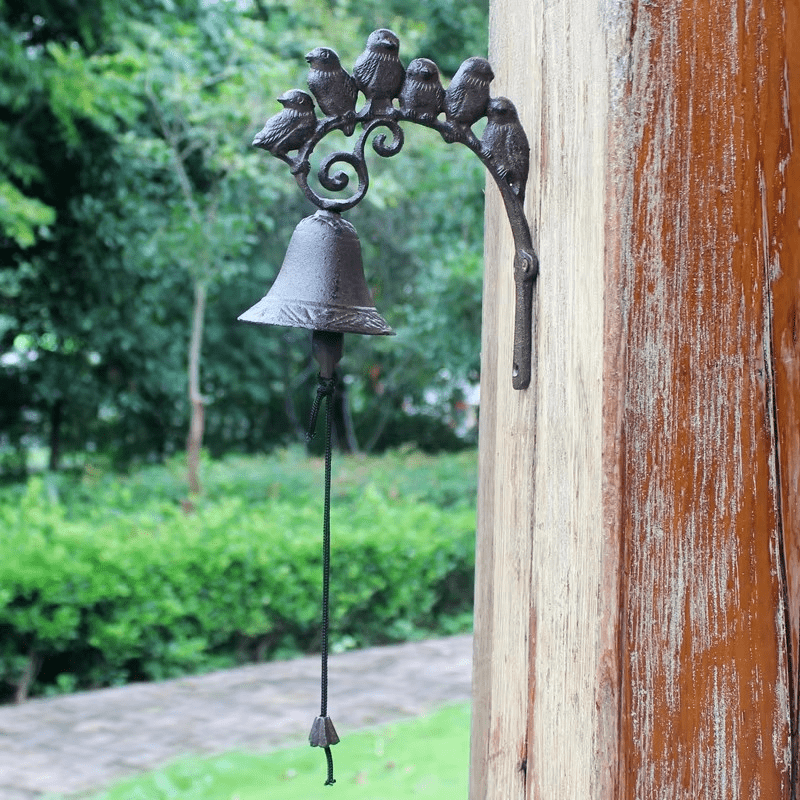 EUROVINT Bell - Cast Iron Retro-Style Doorbell for Front Door & Garden