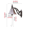 EUROVINT Bell - Cast Iron Retro-Style Doorbell for Front Door & Garden