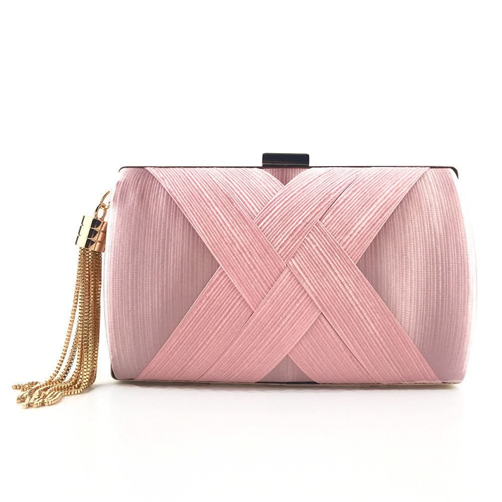 Éclessa Luxus-Abend-Clutch | Handtasche mit Satinquaste für klassische und moderne Eleganz 6