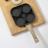 PanVero 4-Hole Non-Stick Pan | Multipurpose Pan | Easy to Clean | Aluminum Frying Pan