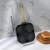 PanVero 4-Hole Non-Stick Pan | Multipurpose Pan | Easy to Clean | Aluminum Frying Pan