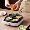 PanVero 4-Hole Non-Stick Pan | Multipurpose Pan | Easy to Clean | Aluminum Frying Pan