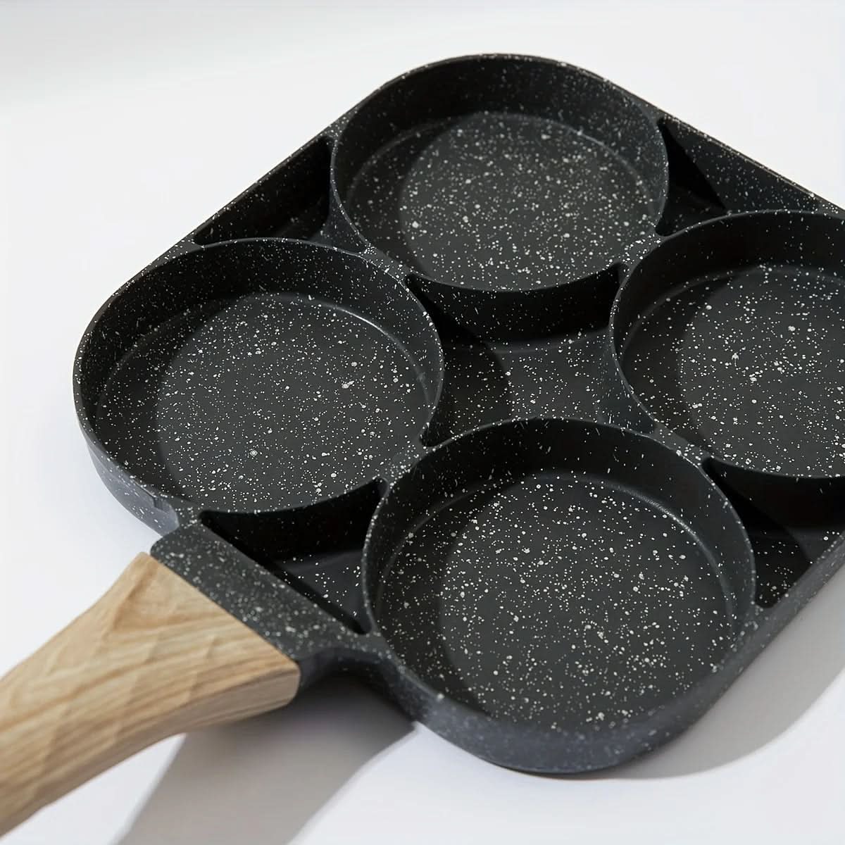 PanVero 4-Hole Non-Stick Pan | Multipurpose Pan | Easy to Clean | Aluminum Frying Pan