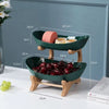Culinary Tower Tiered Stand | Elegant 2 & 3-Tier Fruit Bowl | Modern Kitchen Organizer | Stylish Metal Storage