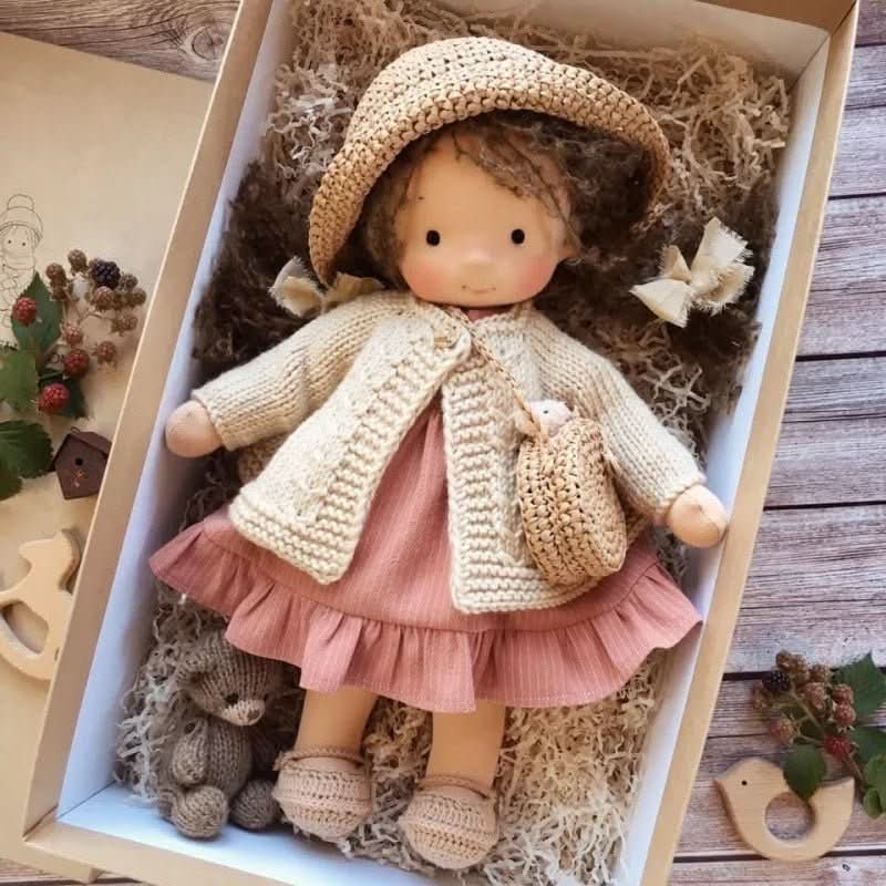 Selina – Handmade Cotton Waldorf Doll for Creative Play