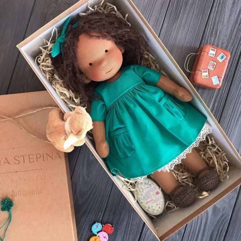 Selina – Handmade Cotton Waldorf Doll for Creative Play