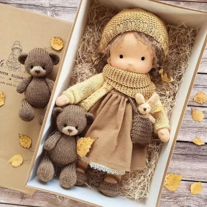Selina – Handmade Cotton Waldorf Doll for Creative Play