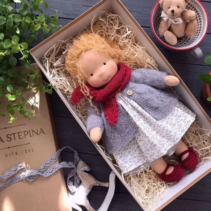 Selina – Handmade Cotton Waldorf Doll for Creative Play