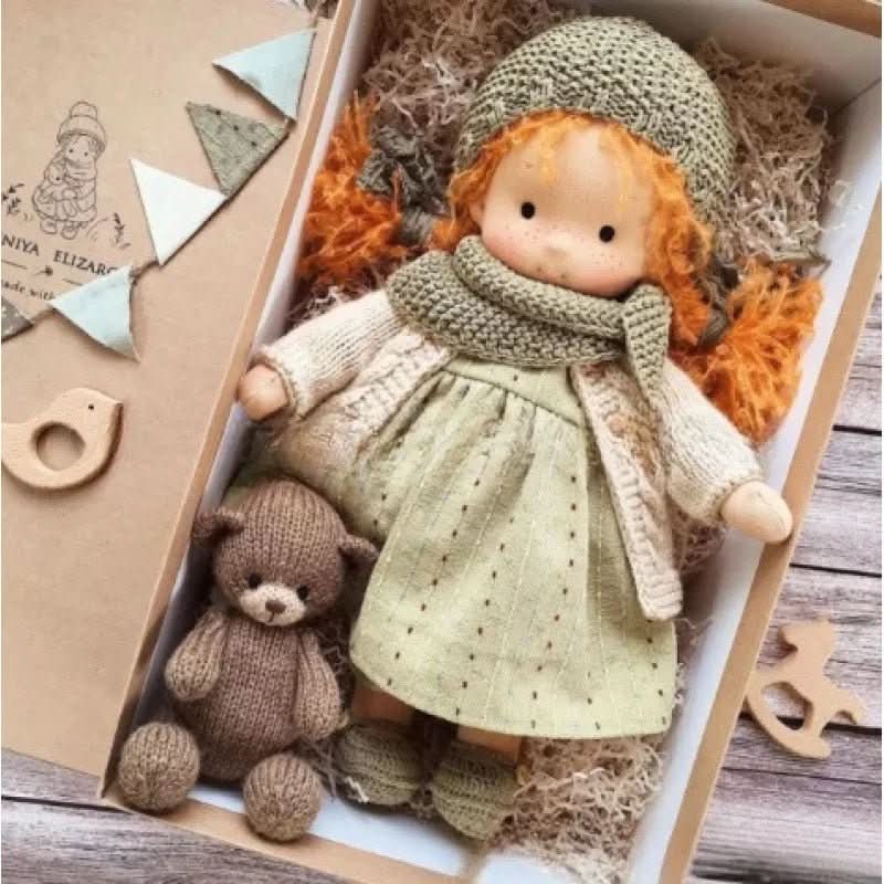 Selina – Handmade Cotton Waldorf Doll for Creative Play