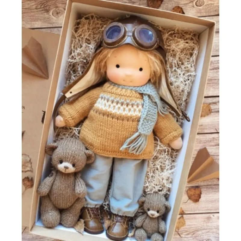 Selina – Handmade Cotton Waldorf Doll for Creative Play