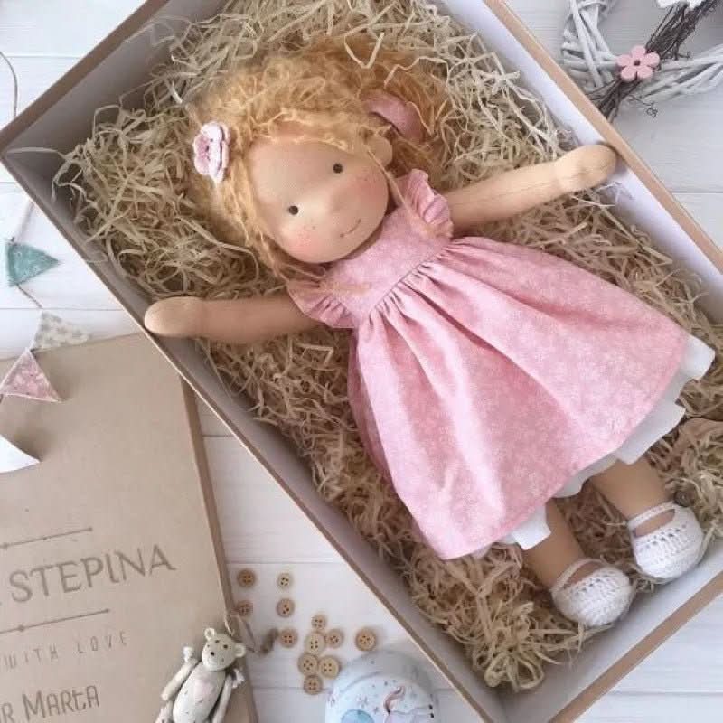 Selina – Handmade Cotton Waldorf Doll for Creative Play