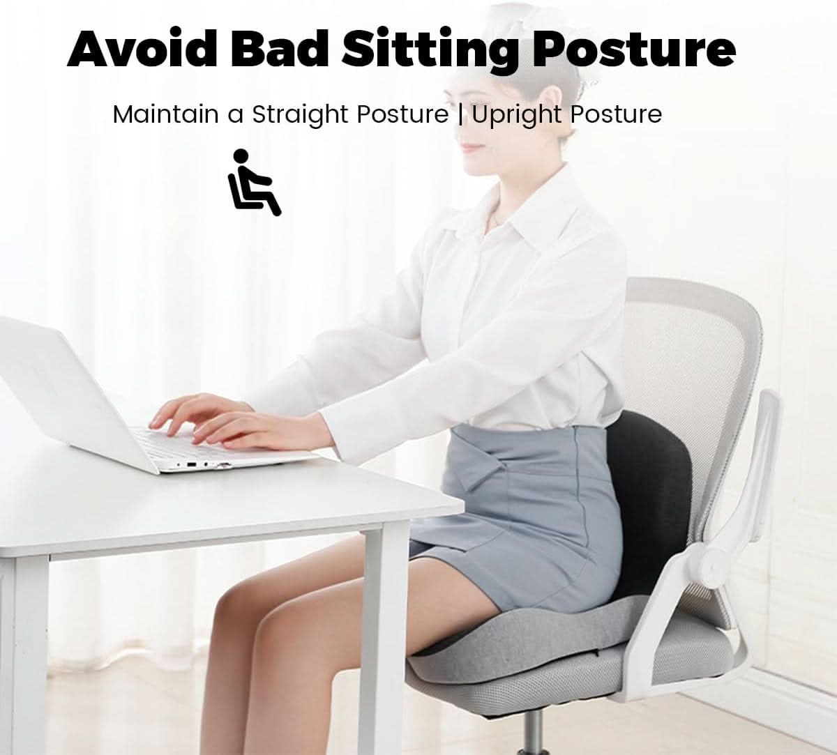 ERGOREST – Ergonomic Lumbar Support Pillow for Office Chairs & Cars
