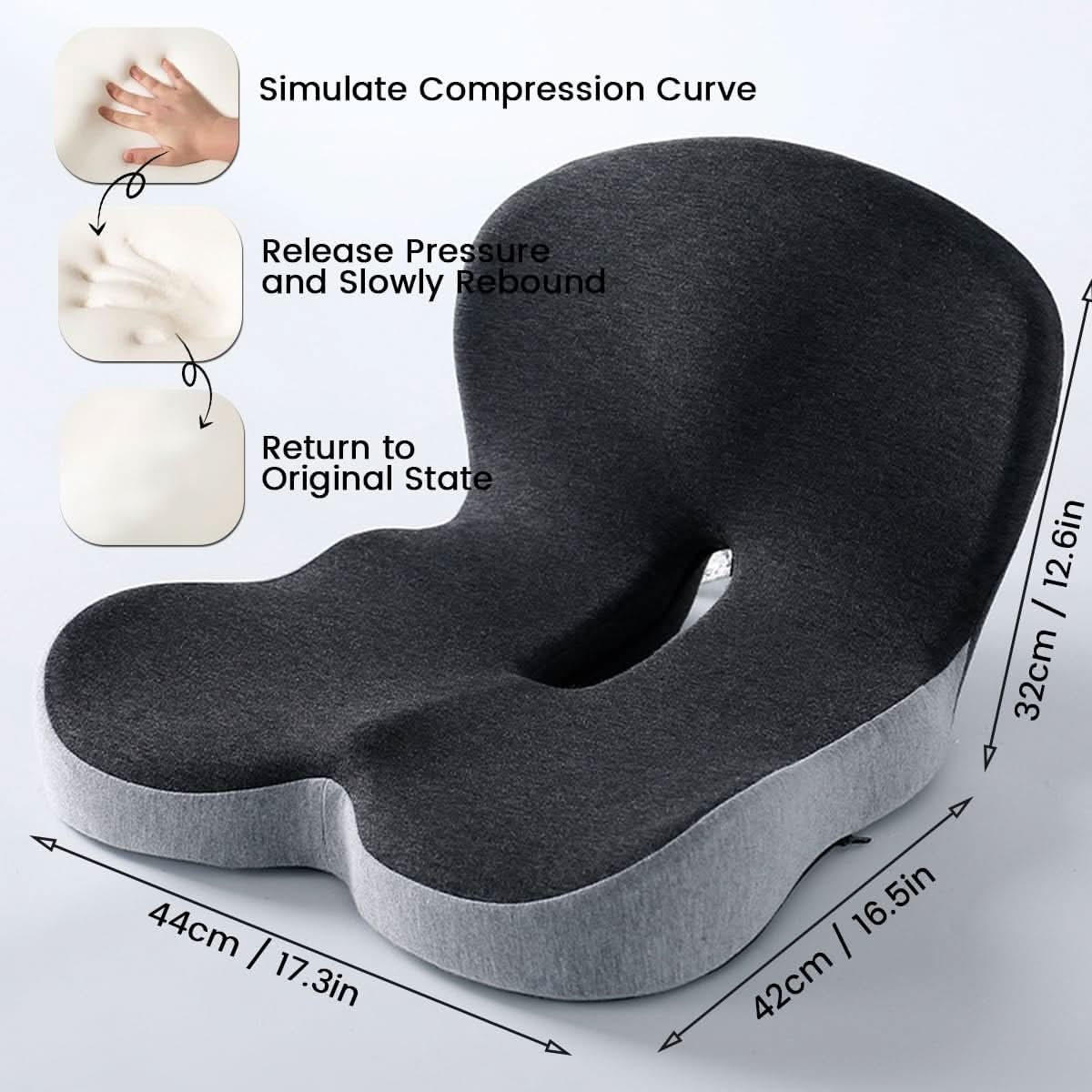 ERGOREST – Ergonomic Lumbar Support Pillow for Office Chairs & Cars