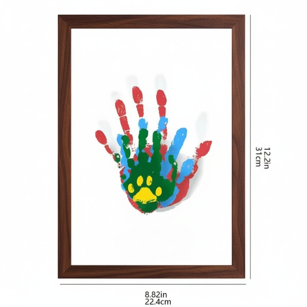 Erinnerungsrahmen „Kleine Hände“ | Halten Sie Hand- und Fußabdrücke von Babys fest | Sicherer Erinnerungsrahmen aus Ton | Montessori-Kinderzimmerdekor 4