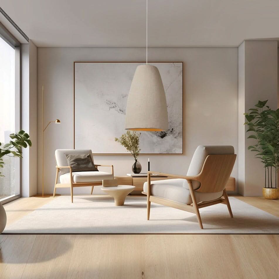 Aurelia Japandi Pendant Light Made of high-quality polystyrene resin Minimalist Luxury