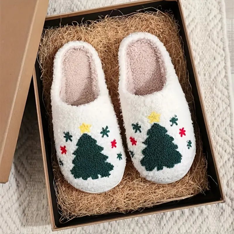 FESTISTEPS - Warme Rutschfeste Hausschuhe Damen Herren Kinder mit Hirschdruck 6