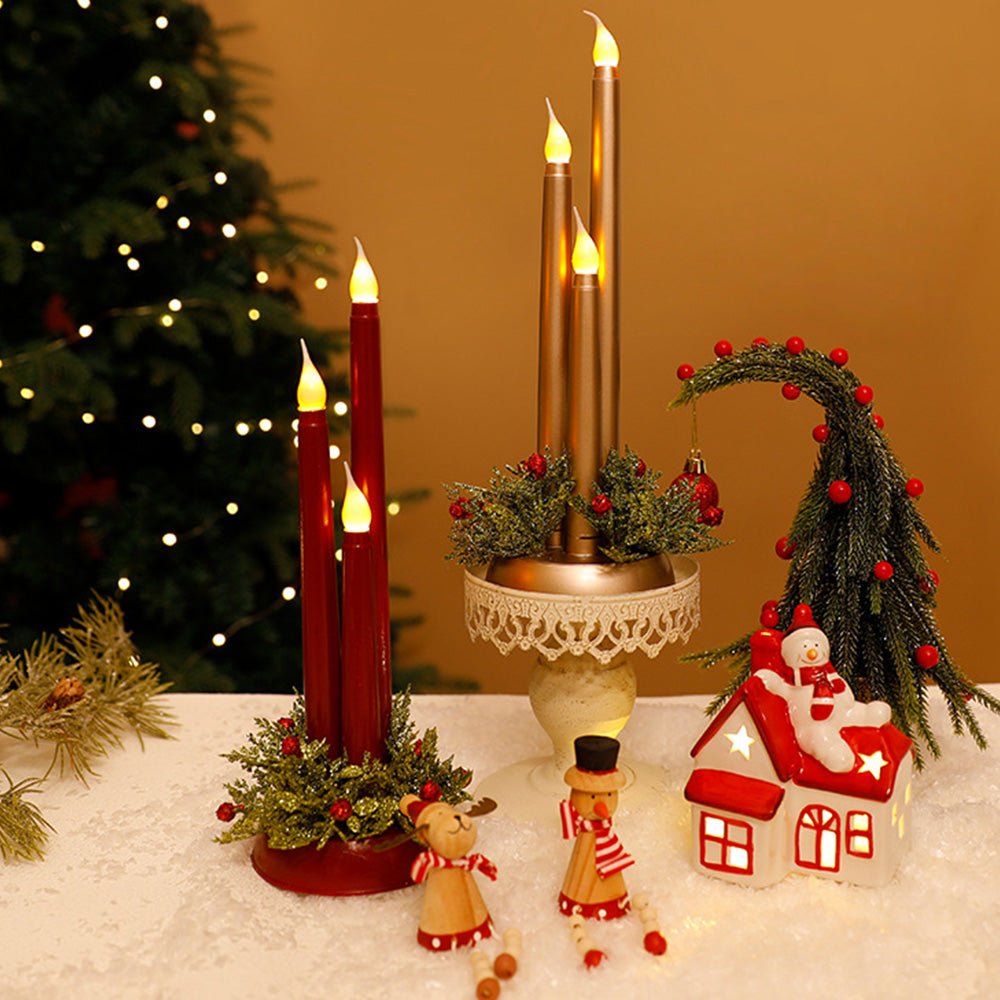 FLAMINIX – Flammenlose LED-Weihnachtskerzen mit realistischem Flackerlicht 5