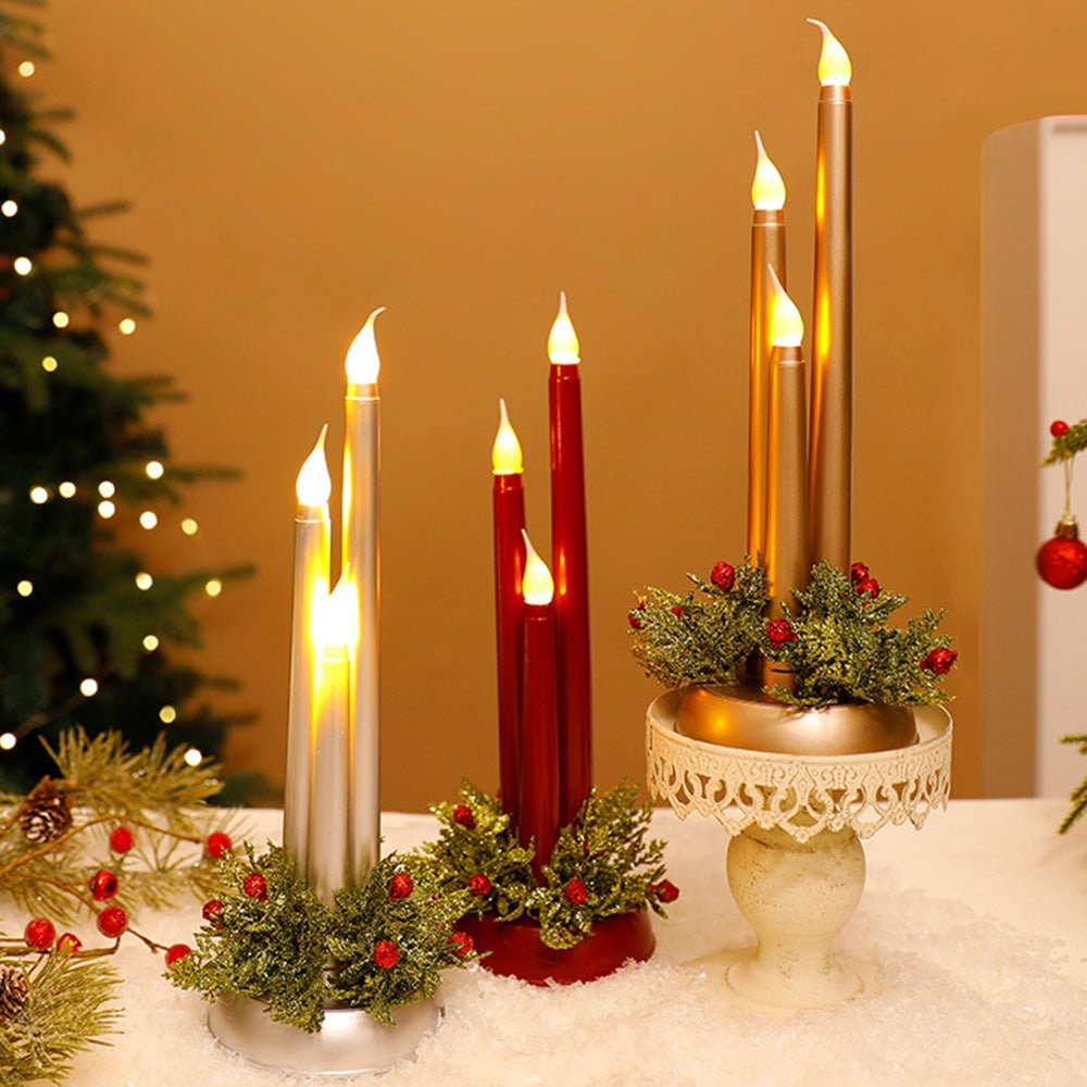 FLAMINIX – Flammenlose LED-Weihnachtskerzen mit realistischem Flackerlicht 8