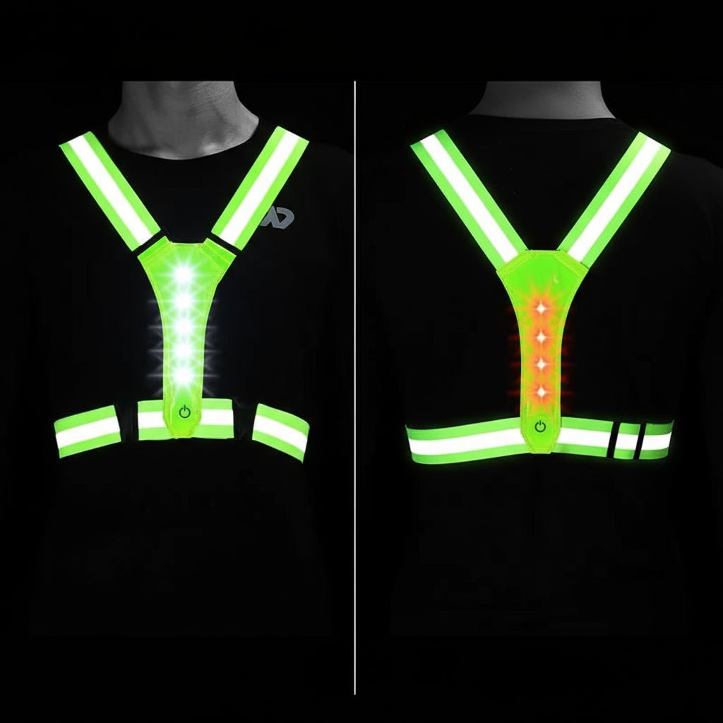 FLASHRUN – Hochsichtbare LED-Weste mit USB-wiederaufladbaren Leuchten 2