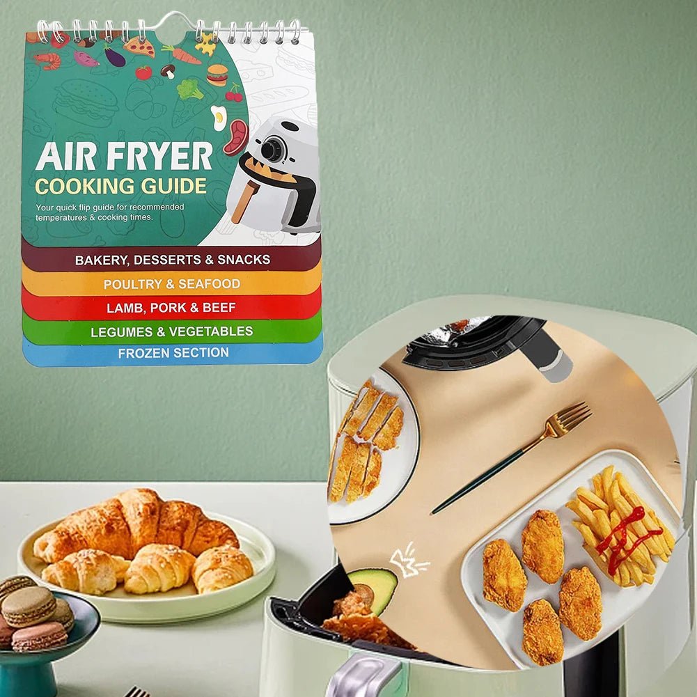 FLAVORFY – Kompakte magnetische Heißluftfritteuse – Essenszubereitungstabelle 2