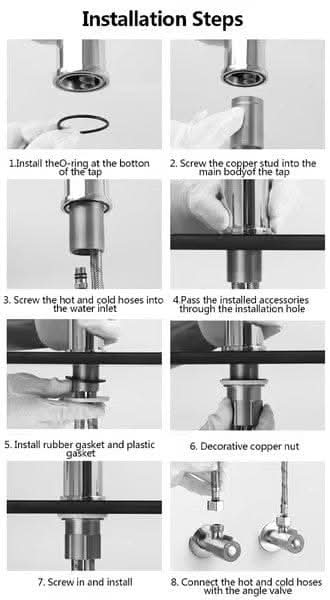 FLEXISPOUT – Flexible Faucet with 360° Spray Function for Bathroom & Kitchen