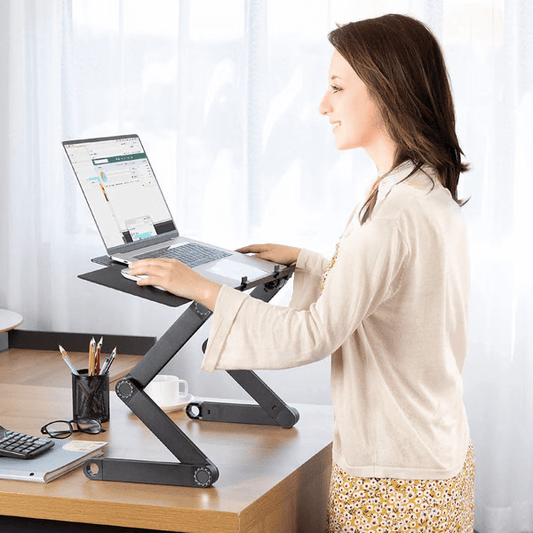 Flex Stand 360 – Laptop Stand – Ergonomic and Height-Adjustable for a Healthy Posture While Working