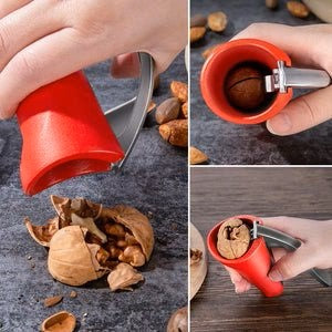 Ergonomischer Nussknacker mit Hebelmechanismus – Robuster Walnuss- & Haselnussöffner