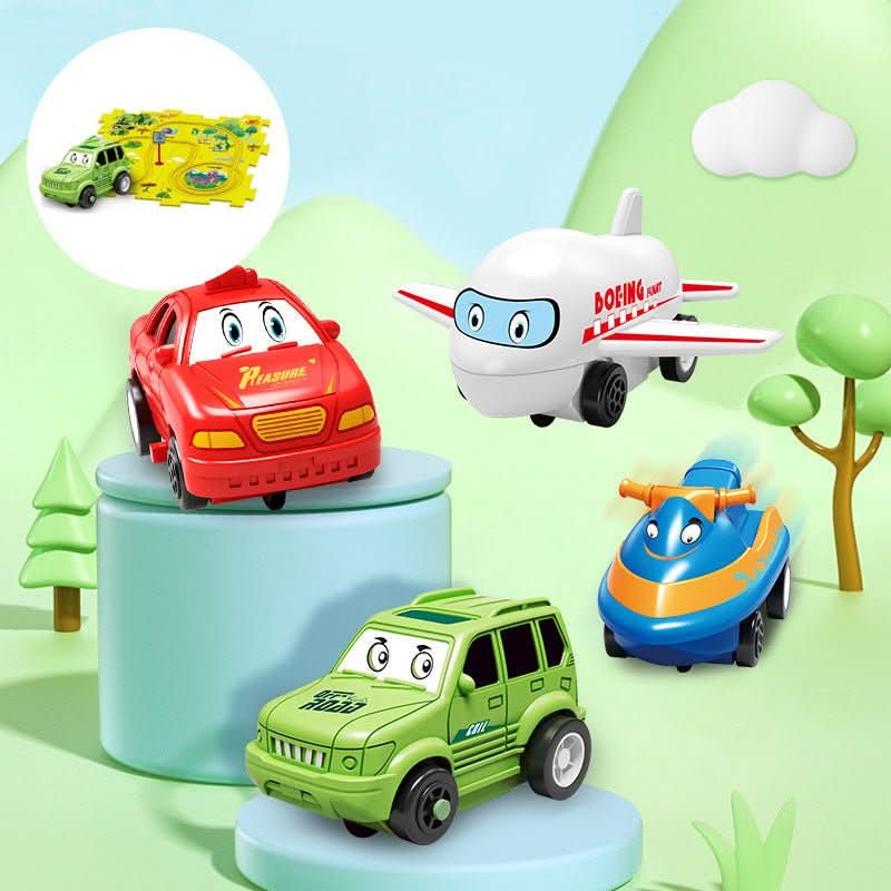 AutoPuzzle – Creative Race Track Puzzle with Toy Car for Children
