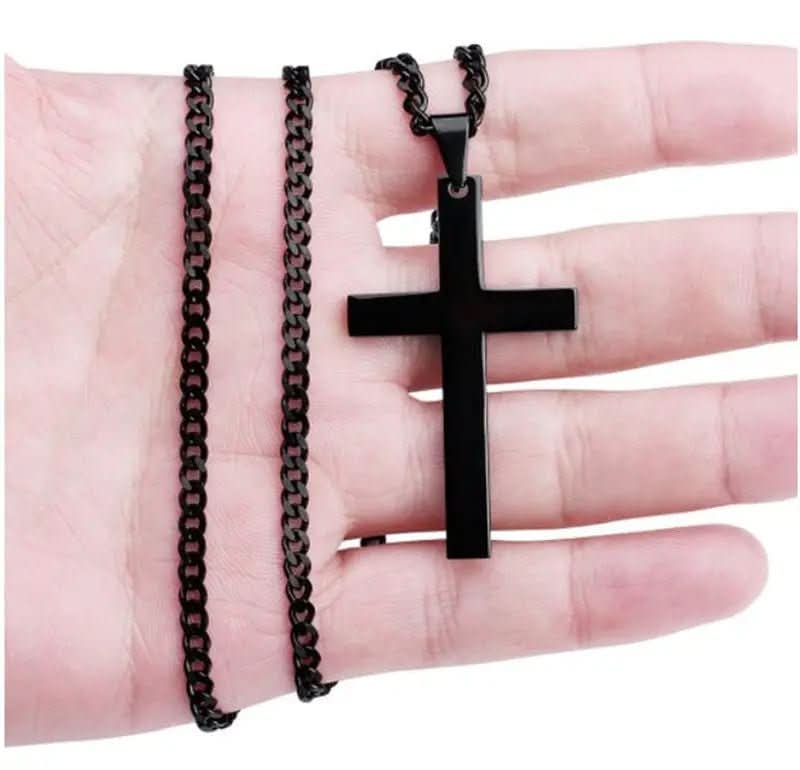 ETERNA HALSKETTE – Herren Halskette Mit Edelstahl Kreuzanhänger