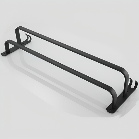 Flexregal – Wandmontiertes Badezimmerregal aus Aluminium mit 3 Querstreben