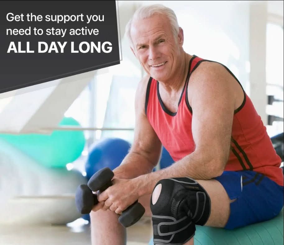 FlexiKnee Support – Adjustable Knee Brace with Spring Support for Plus Sizes