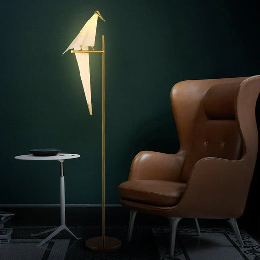 Elegante Designer-Vogellampe mit Magnetfuß