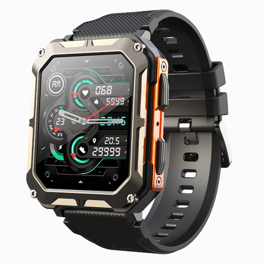 ChronoLux Elite Smartuhr | Edelstahl Fitnessuhr | Herzfrequenz, Schlaf- & Aktivitätstracking Mit Stil