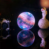 Galaxy Moon Lamp - 3D Moon Lamp with 16 Colors and Wooden Stand for Atmospheric Lighting