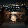 Galaxy Moon Lamp - 3D Moon Lamp with 16 Colors and Wooden Stand for Atmospheric Lighting