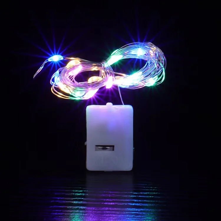 GLIMLIGHT – Warmweiße, batteriebetriebene Lichterkette für Haus und Garten 0