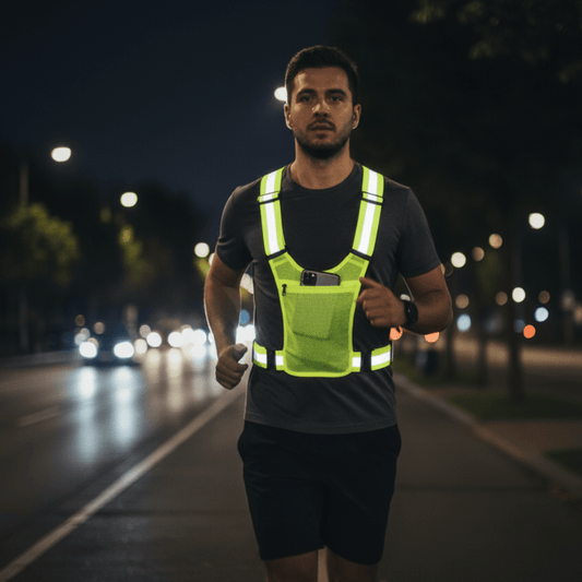 GLOSAFE – Reflektierende Sicherheitsweste für Laufen und Radfahren 0