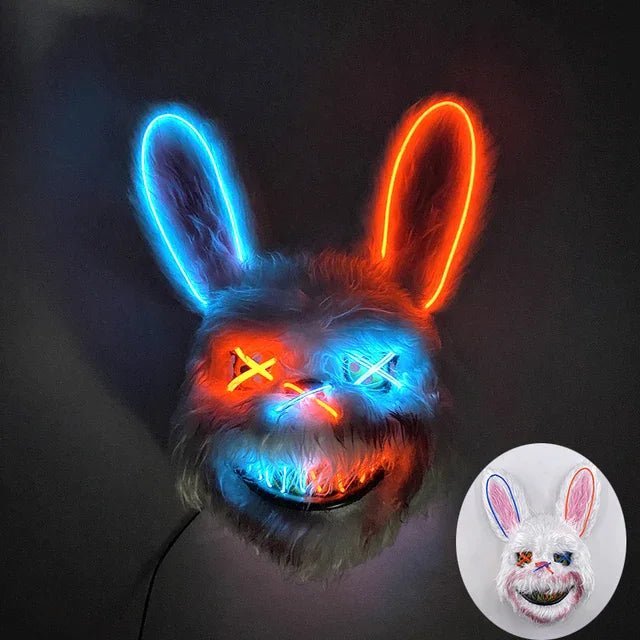 GLOWPURGE – Leuchtende LED-Maske mit Neoneffekten 13
