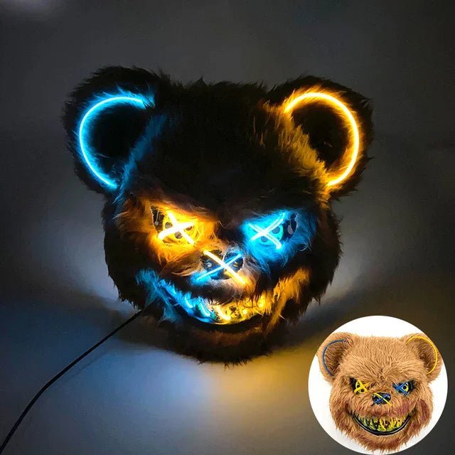 GLOWPURGE – Leuchtende LED-Maske mit Neoneffekten 3