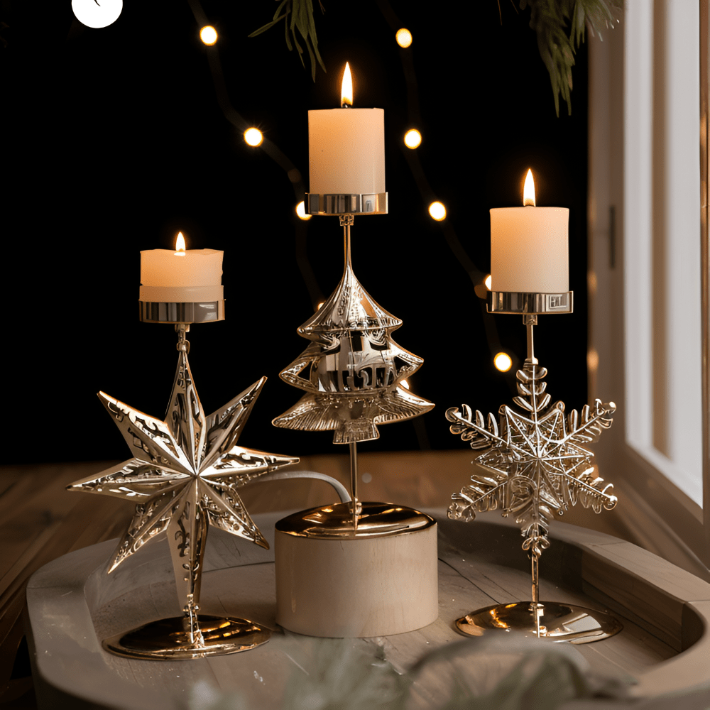 GOLDLITE – Eleganter Vintage-Kerzenständer für festlichen Charme 2