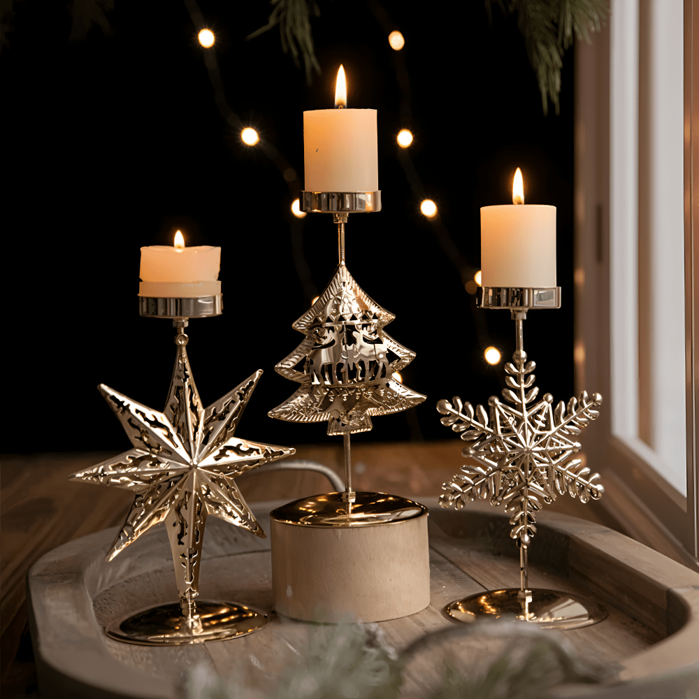 GOLDLITE – Eleganter Vintage-Kerzenständer für festlichen Charme 3