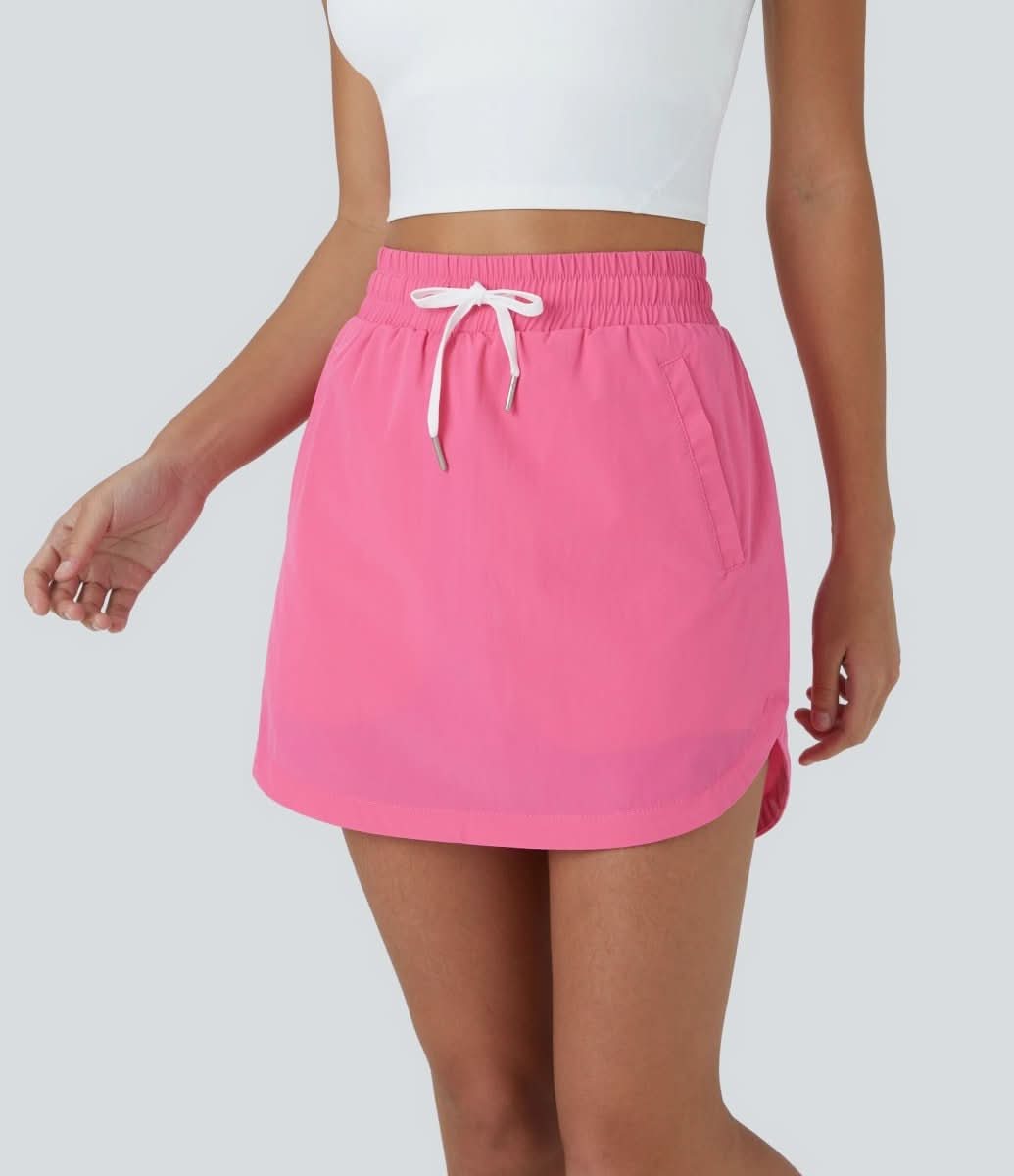 Golfgleiten Rock – Luftiger Golfrock mit Shorts und Verstellbarem Kordelzug