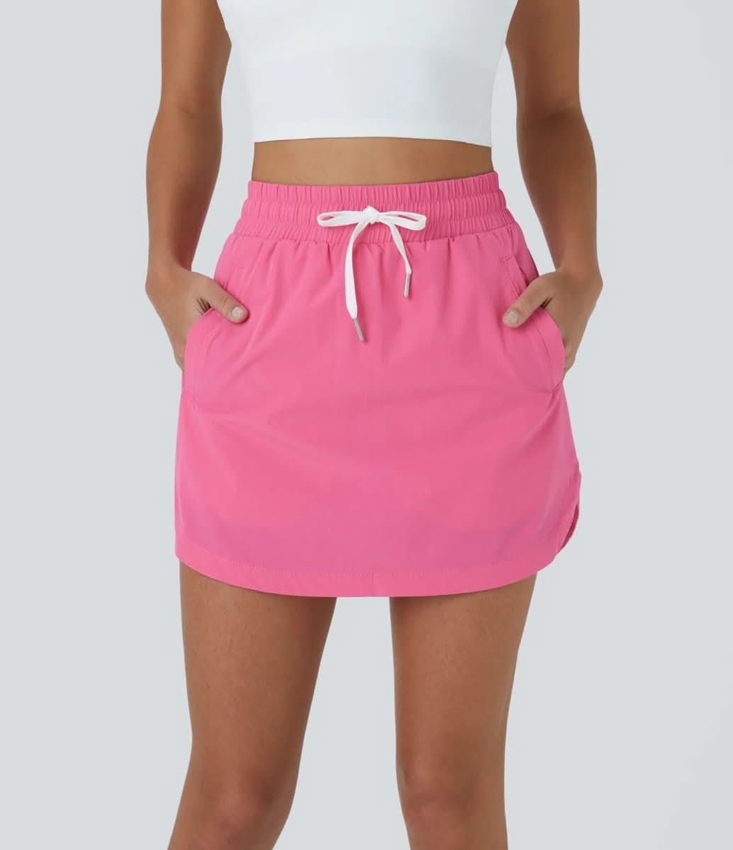 Golfgleiten Rock – Luftiger Golfrock mit Shorts und Verstellbarem Kordelzug