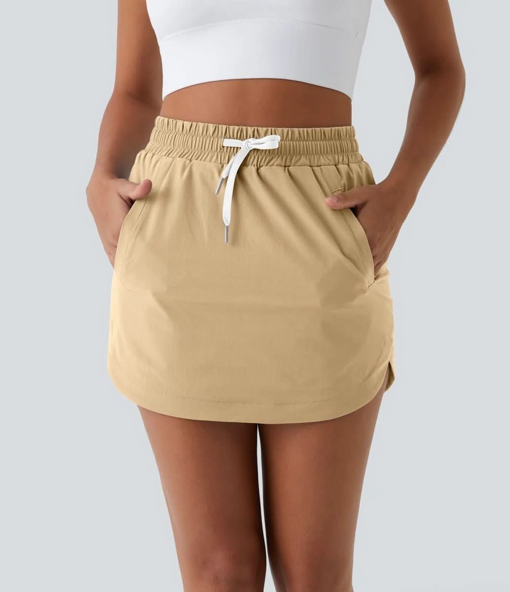 Golfgleiten Rock – Luftiger Golfrock mit Shorts und Verstellbarem Kordelzug