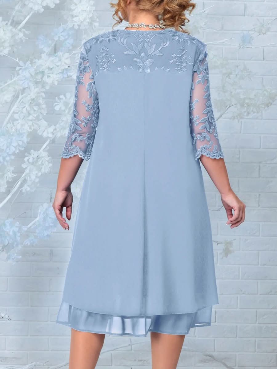 Grace Gala Gown – Embroidered Plus Size Dress for Elegant Appearances