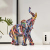 GRAFFIPHANT – Lebendige Graffiti-Elefantenfigur für künstlerische Heimdekoration 0