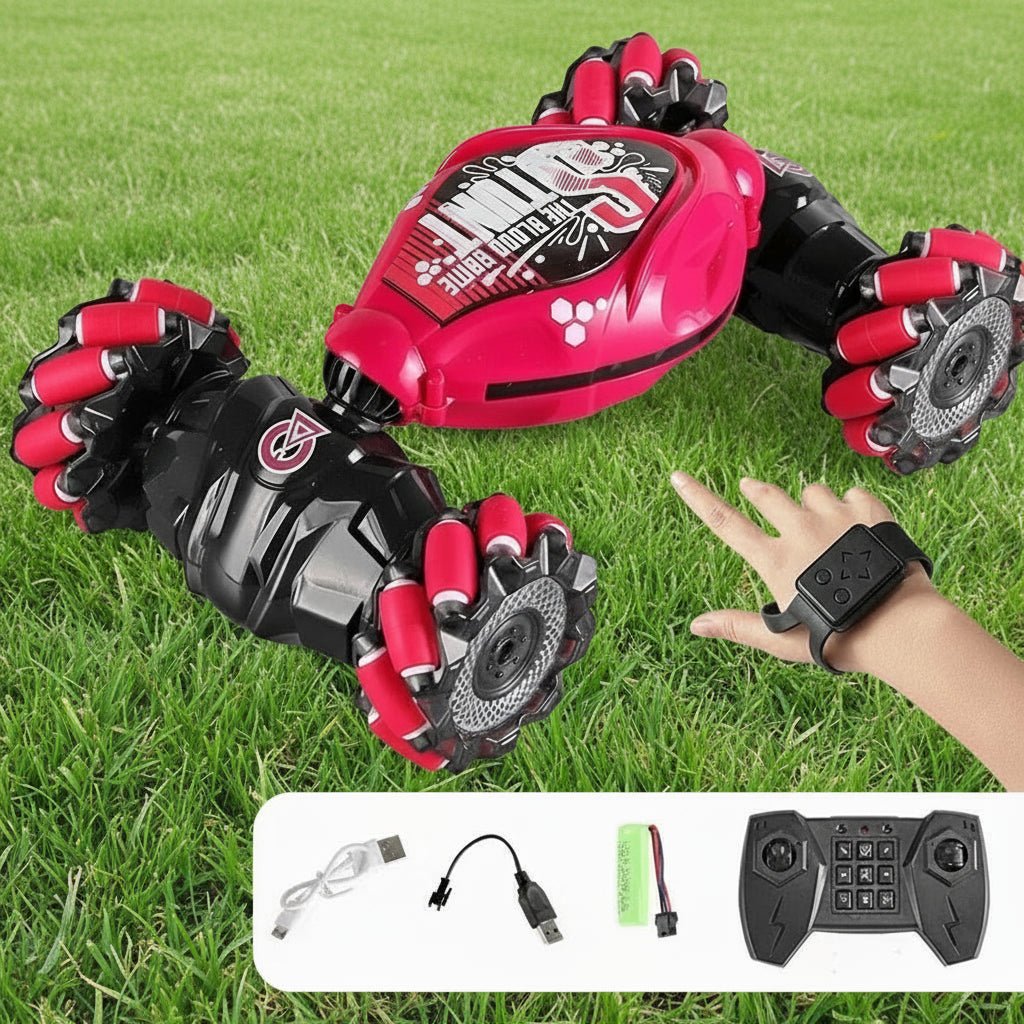 GYRORACER – Innovatives ferngesteuertes Auto mit LED-Beleuchtung, Gestensteuerung und 360°-Drehung 0