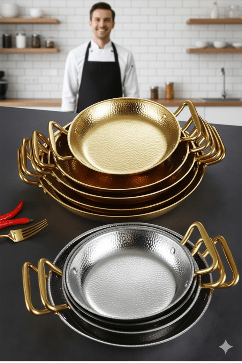 STEELCHEF – Hammered Stainless Steel Pot for Pans, Sauces & Versatile Cooking